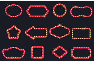 Cartoon bulb frames. Blank lamp, an Object Illustration by Valerie Bodnar