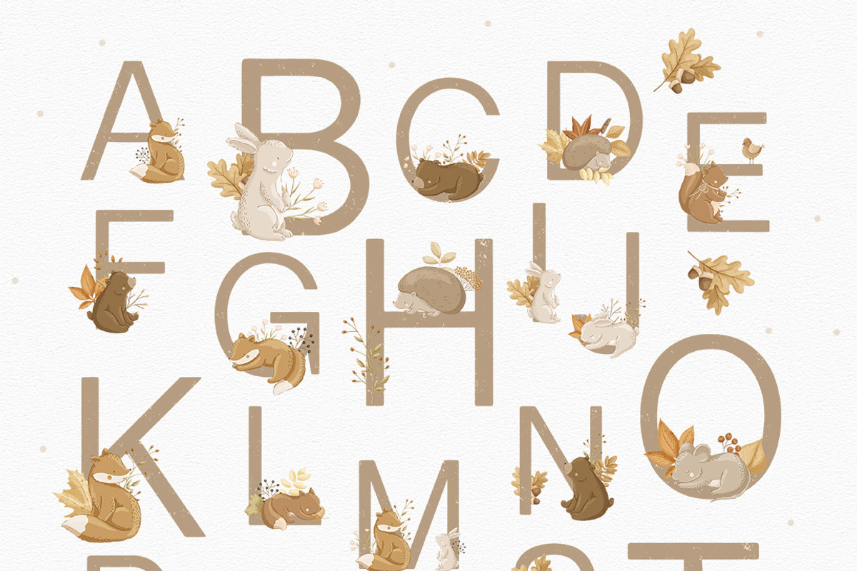 Warm Autumn baby collection, an Animal Illustration by polikarpovaart (Photo 12 of 14)