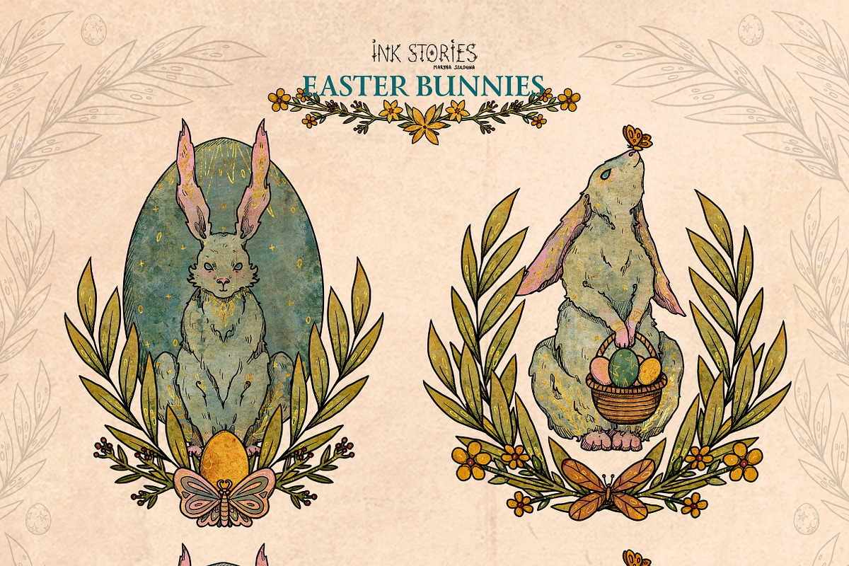 Easter Bunnies, an Animal Illustration by Ink Stories (Photo 9 of 21)