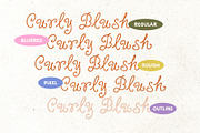 Curly Blush Cute Curly Script, a Handwritten Font by Littlehand (Thumbnail 3 of 9)