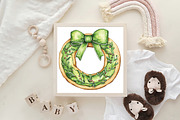Watercolor Christmas Cookies Clipart, an Illustration by CraftArtStudio (Thumbnail 6 of 6)