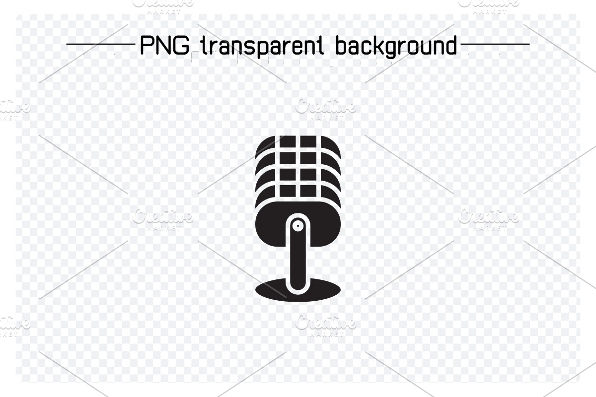 Microphone Icons Set, a Solid Icon by Designfour (Photo 5 of 7)