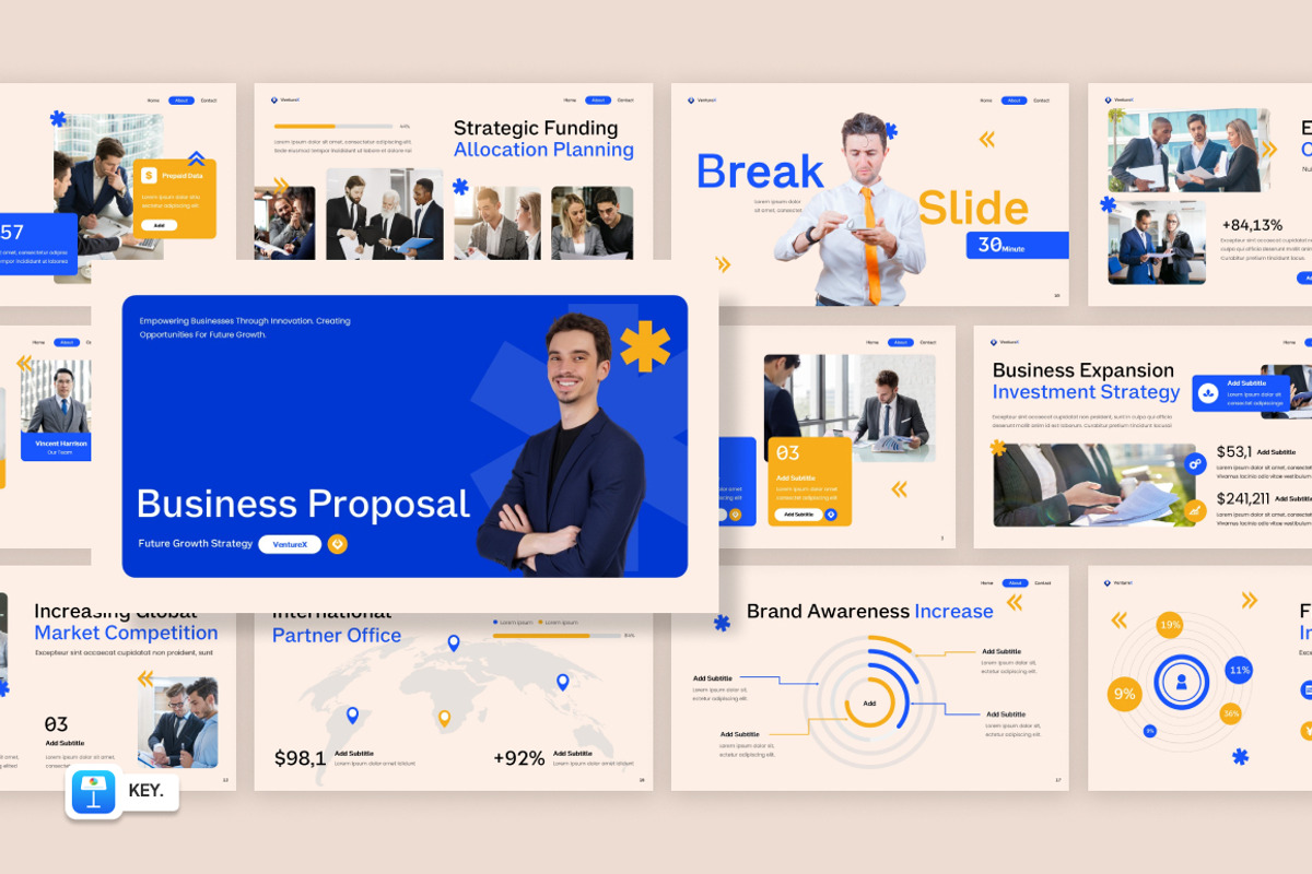 Business Proposal Keynote, a Presentation Template by Loin Studio (Photo 1 of 4)