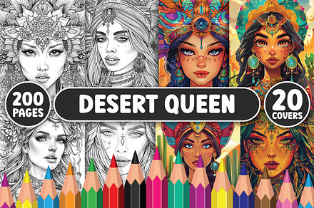 200 Desert Queen Coloring Pages
