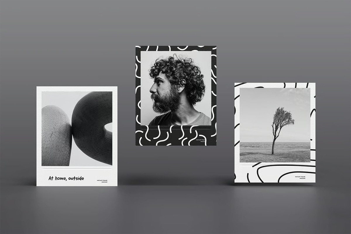 Instant Frame Mockup, an Advertising Mockup by zippypixelstudio (Photo 4 of 16)