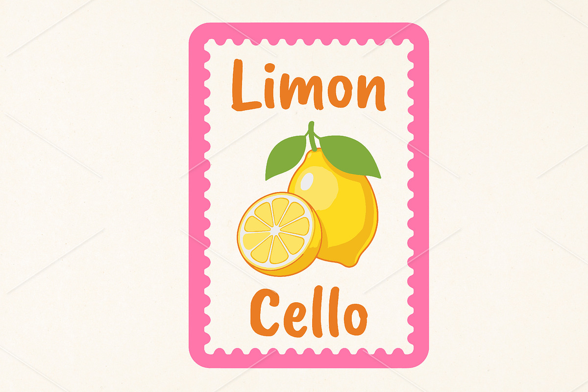 Vintage Limoncello PNG, a Seasonal Illustration by Canvas Craft (Photo 1 of 7)