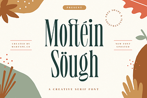 Moftein Sough - Display Font + Bonus