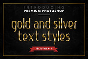 Gold & Silver #1 - 20 Text Styles, a Layer Style Add-On by Jonas Stensgaard (Thumbnail 12 of 23)