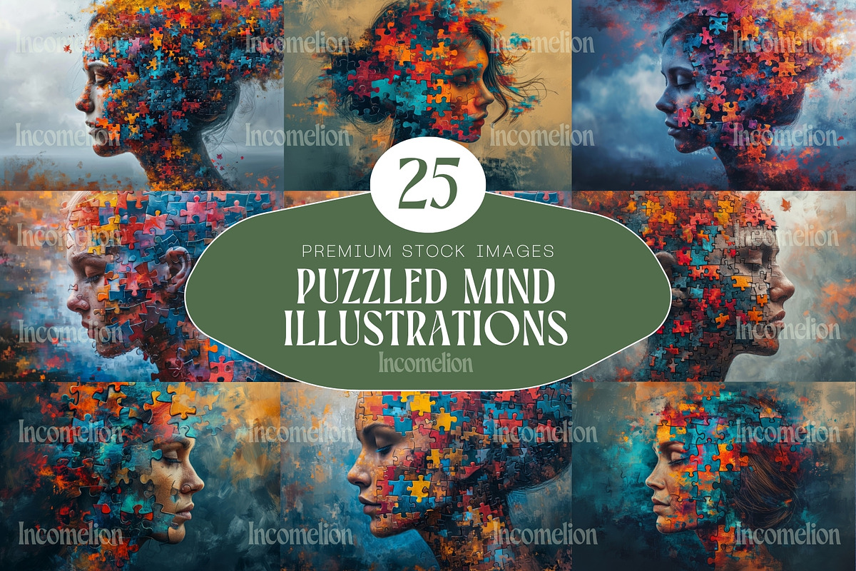 25 Puzzled Mind Illustrations, a Person Illustration by Incomelion (Photo 1 of 9)