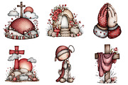Christian Easter Clipart, an Illustration by Design Market (Thumbnail 2 of 4)