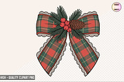 Christmas Coquette Bow Clipart Bundl, a Graphic by crative8112 (Thumbnail 5 of 9)