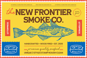 Frontier Smoke Typography Slab Serif, a Slab Serif Font by timelesstype.co