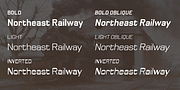 Northeast Railway, a Sans Serif Font by Fabio Ares (Thumbnail 5 of 6)