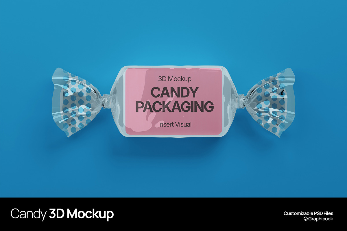 Candy Packaging 3D Mockup, a Packaging Mockup by graphicook