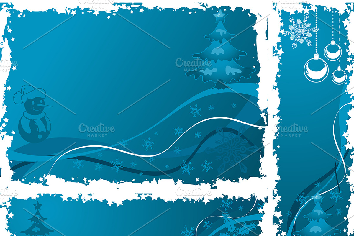 Christmas and New Year Backgrounds, a Decorative Illustration by TAlex (Photo 5 of 6)