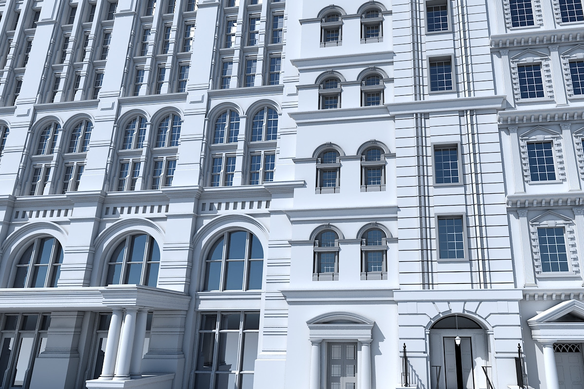 Commercial Building Facade 20, an Architecture 3D Model by Giimann (Photo 5 of 13)