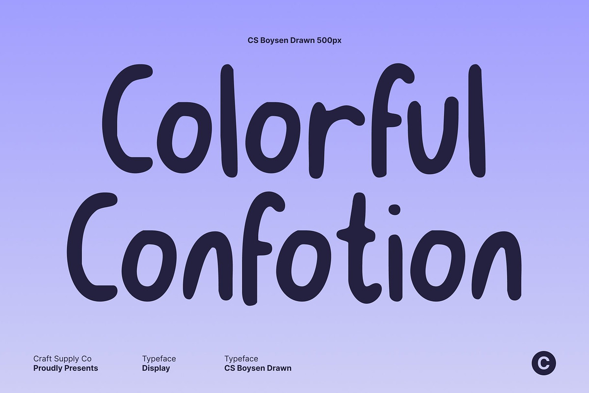 CS Boysen Drawn, a Handwritten Font by Craft Supply Co. (Photo 2 of 8)