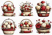 Whimsical Easter Basket Clipart, an Illustration by Craft Nest (Thumbnail 4 of 11)