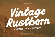 Vintage Rustborn – Retro Script Font