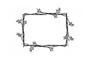 Nature Frame Art Silhouette Clipart, a Graphic by hafijul (Thumbnail 8 of 13)