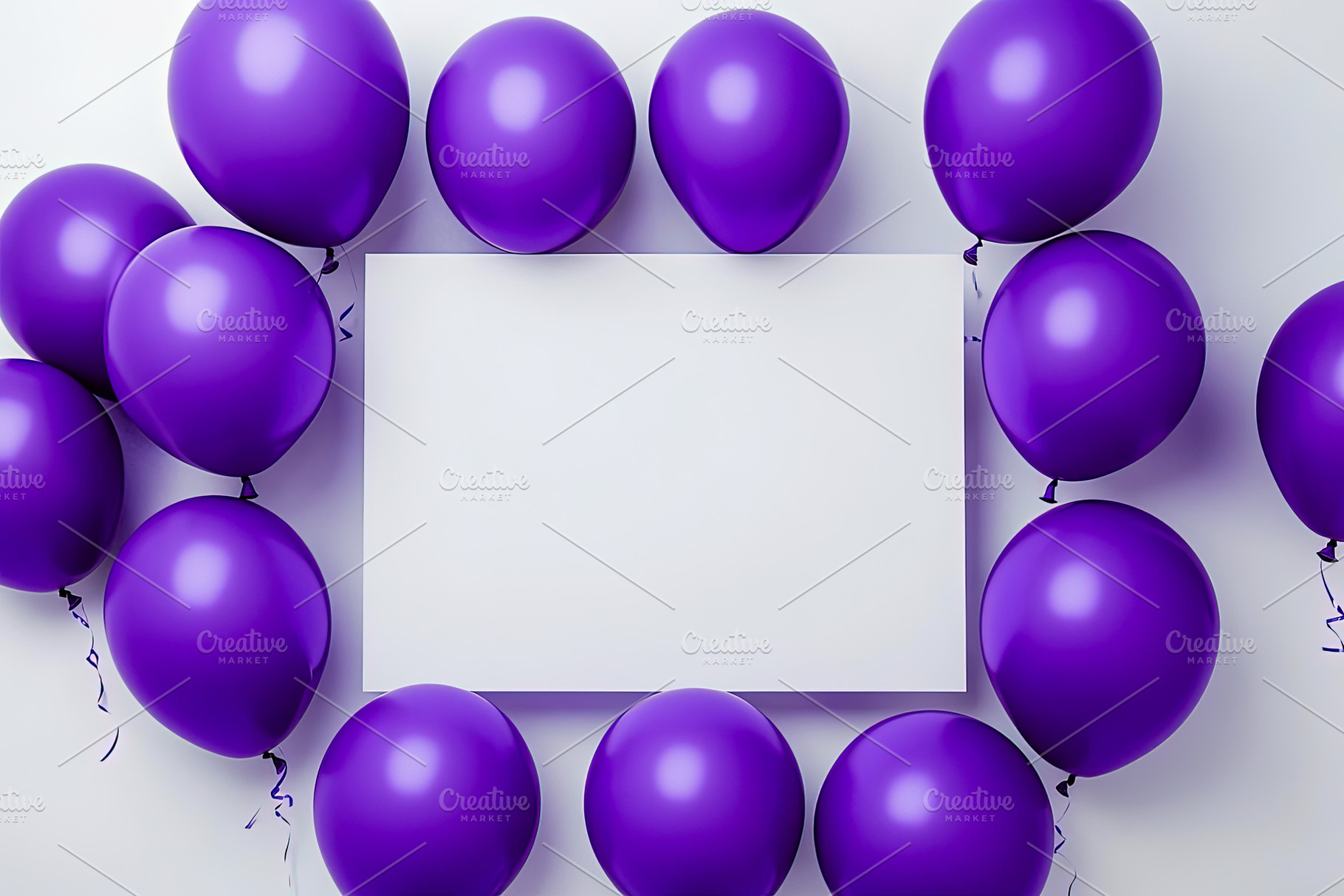 Blank Board with Purple Balloons, a Beauty & Fashion Photo by Ales Munt
