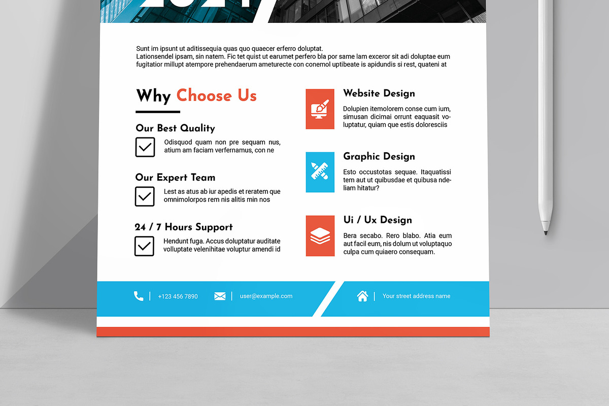 Modern Business Flyer Design, a Flyer Template by MightyDesign (Photo 3 of 8)