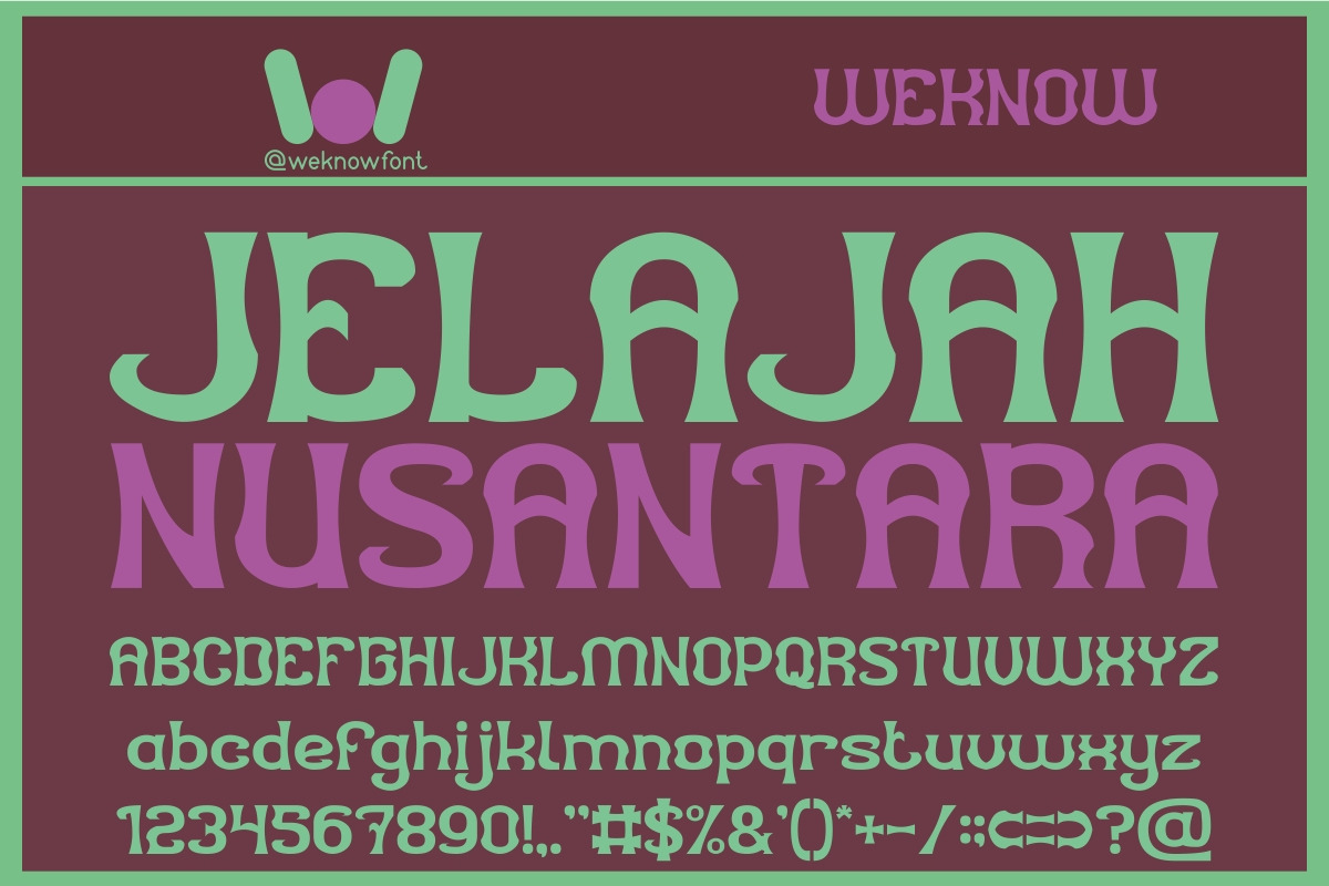 Cerita Rakyat Font, a Font by weknow (Photo 4 of 5)