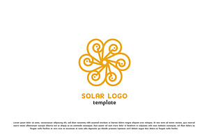 Floral Sun Logo Design Illustration, a Branding & Logo Template by Morvana Crew