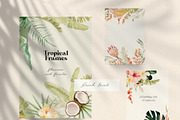 Tropical Flowers, Fruits and Leaves, a Decorative Illustration by Julia M. Watercolor (Thumbnail 10 of 14)