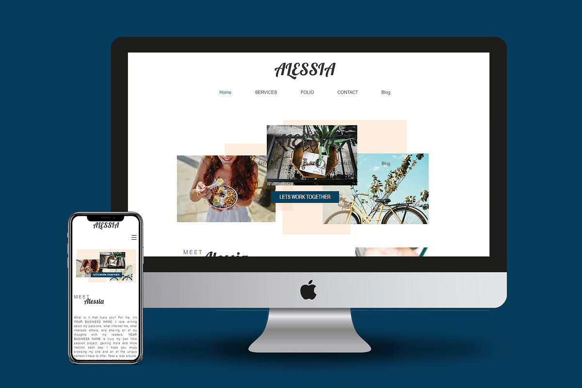 Wix Website Blog Template Alessia, a Wix Template by Design Unique (Photo 4 of 8)