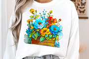 Whimsical Mother's Day Flowers Clipa, an Illustration by SinaCreation (Thumbnail 3 of 8)