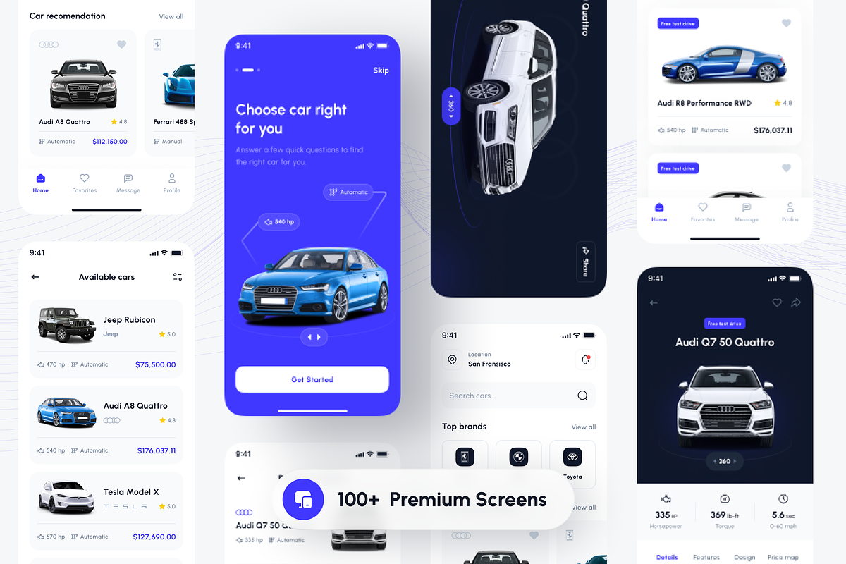Carline - Car Marketplace App UI Kit, an UI Kit Template by Unpixel Design (Photo 2 of 6)