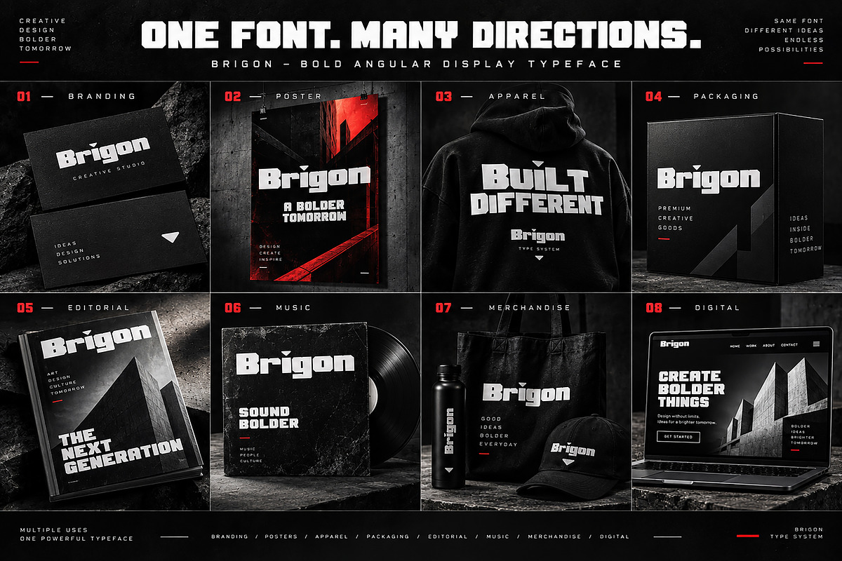 Brigon — Bold Display Typeface, a Slab Serif Font by Wow Magic (Photo 2 of 5)