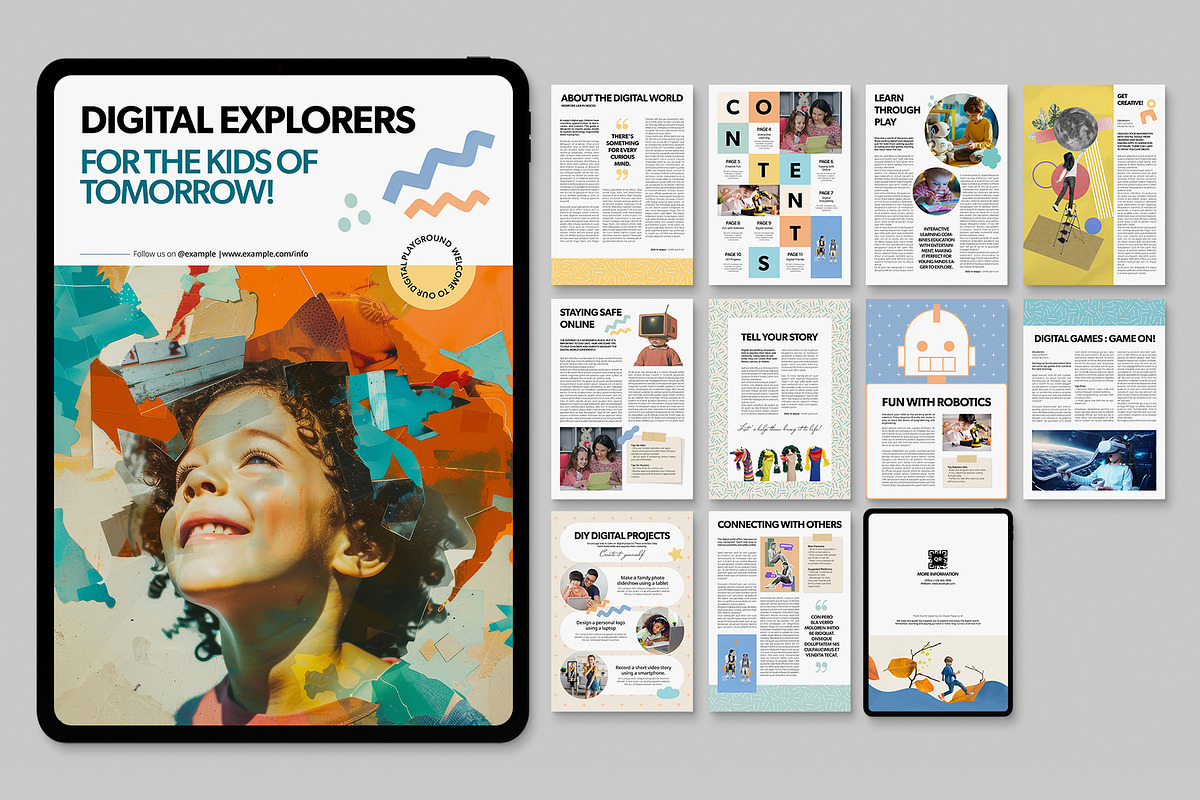 Digital School Magazine Template, a Magazine Template by BrandPacks (Photo 5 of 5)