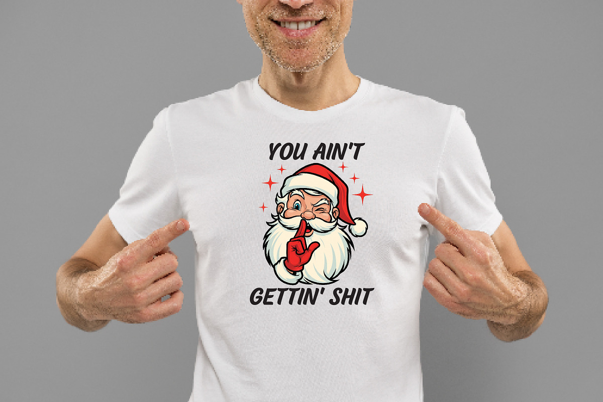 Funny Christmas Sarcastic Santa Png, an Illustration by Daily.Designs (Photo 2 of 4)