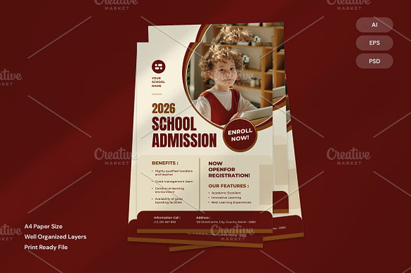School Admission - Flyer preview 4
