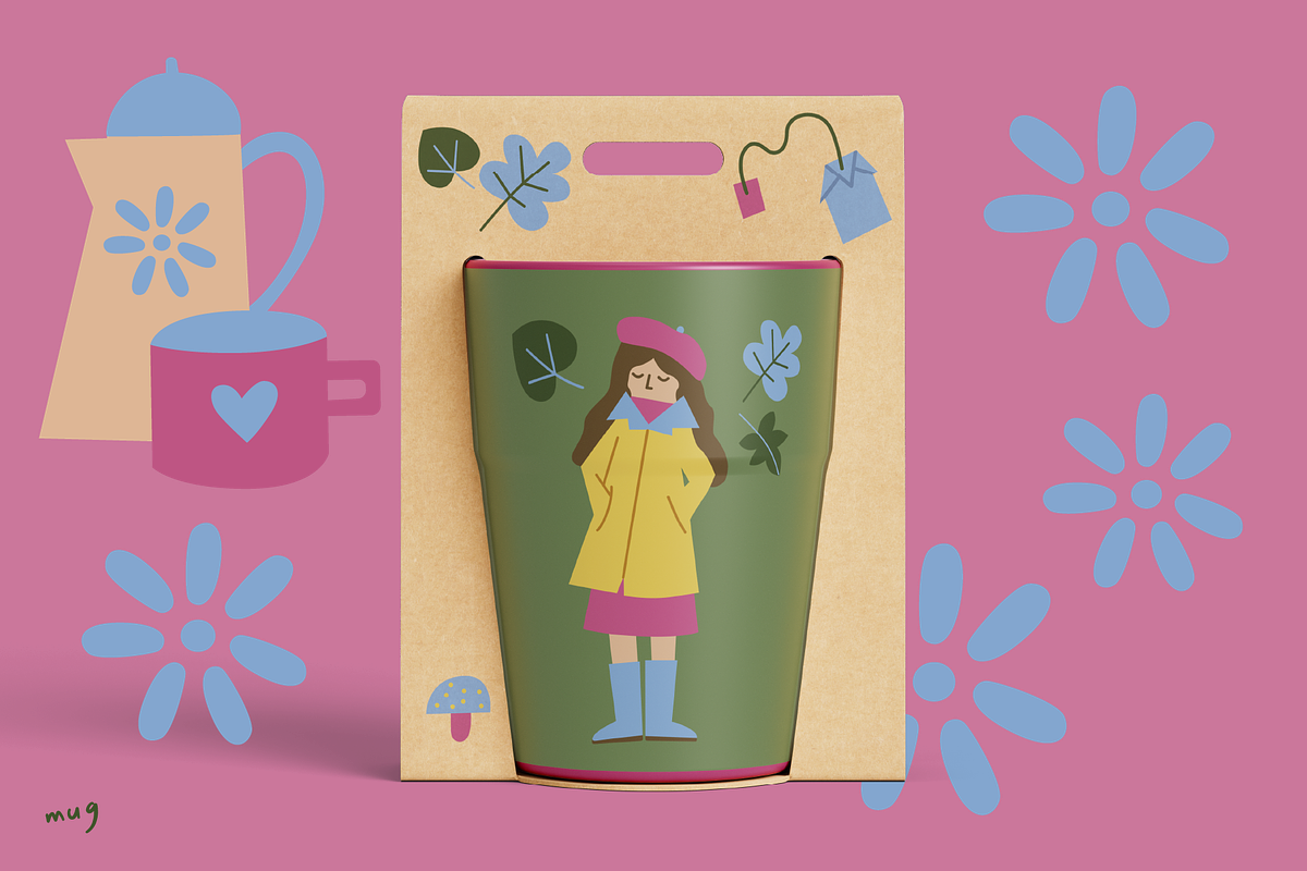 Hello Autumn Vector Set, a Seasonal Illustration by Francesca.Cadei Shop (Photo 3 of 12)
