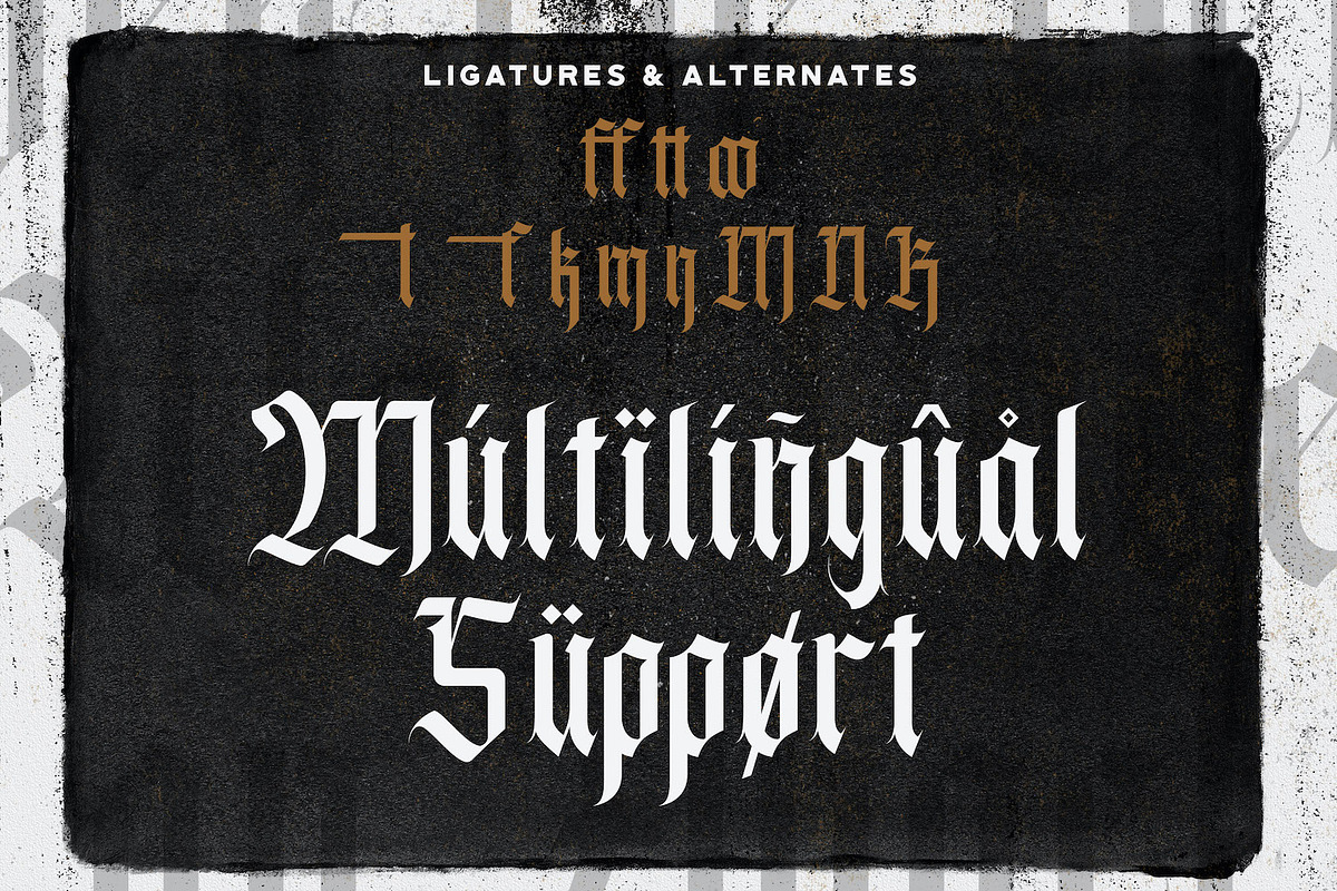 Agise Rujdi - Blackletter Font, a Blackletter Font by StringLabs (Photo 9 of 10)