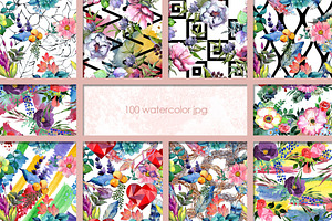 100 Patterns Of Flower Bouquets JPG