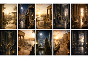 Ancient Egypt Backgrounds, a Background Graphic by MarisoArt (Thumbnail 4 of 5)