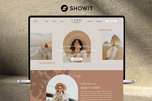 Cindy - Boho Showit Website Template