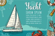Poster and engrave yacht club, an Illustration by MoreVector (Thumbnail 1 of 6)