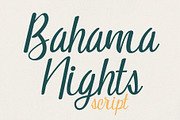 Bahama Nights Script, a Script Font by HipFonts
