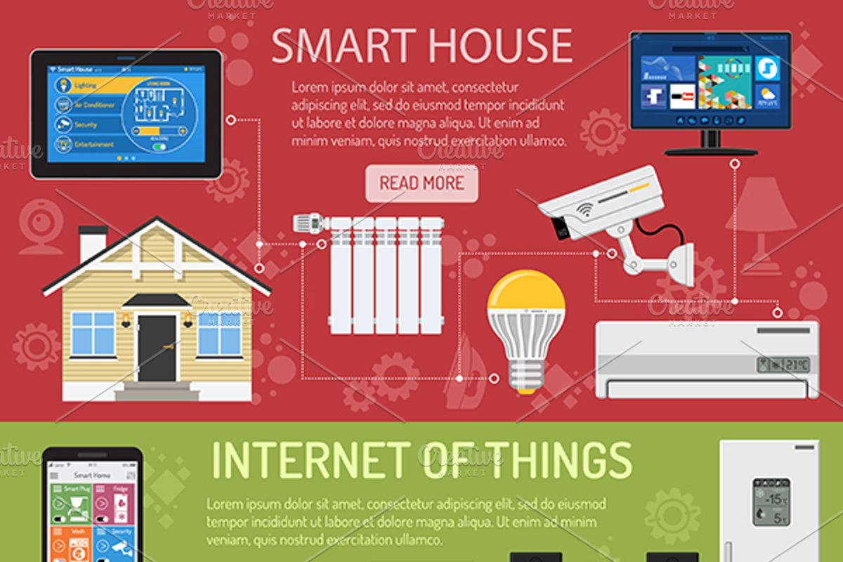 Smart House and internet of things, a Technology Illustration by TAlex (Photo 5 of 6)