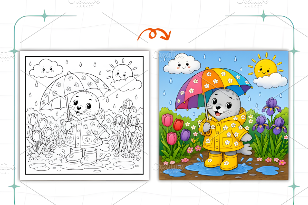 Cozy Floral Moments Coloring Pages, a Decorative Illustration by Ink Gallery (Photo 3 of 8)