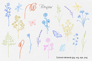 WILDFLOWERS Hand-drawn Line Art, a Seasonal Illustration by Navenzeles (Thumbnail 12 of 13)