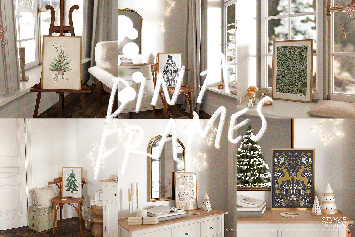 FESTIVE DAY | art frame mockup, a Household Mockup by Stykke Studio (Photo 8 of 10)