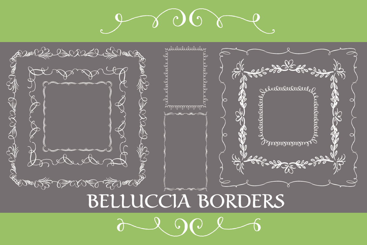 Belluccia Hand Drawn Borders preview 2