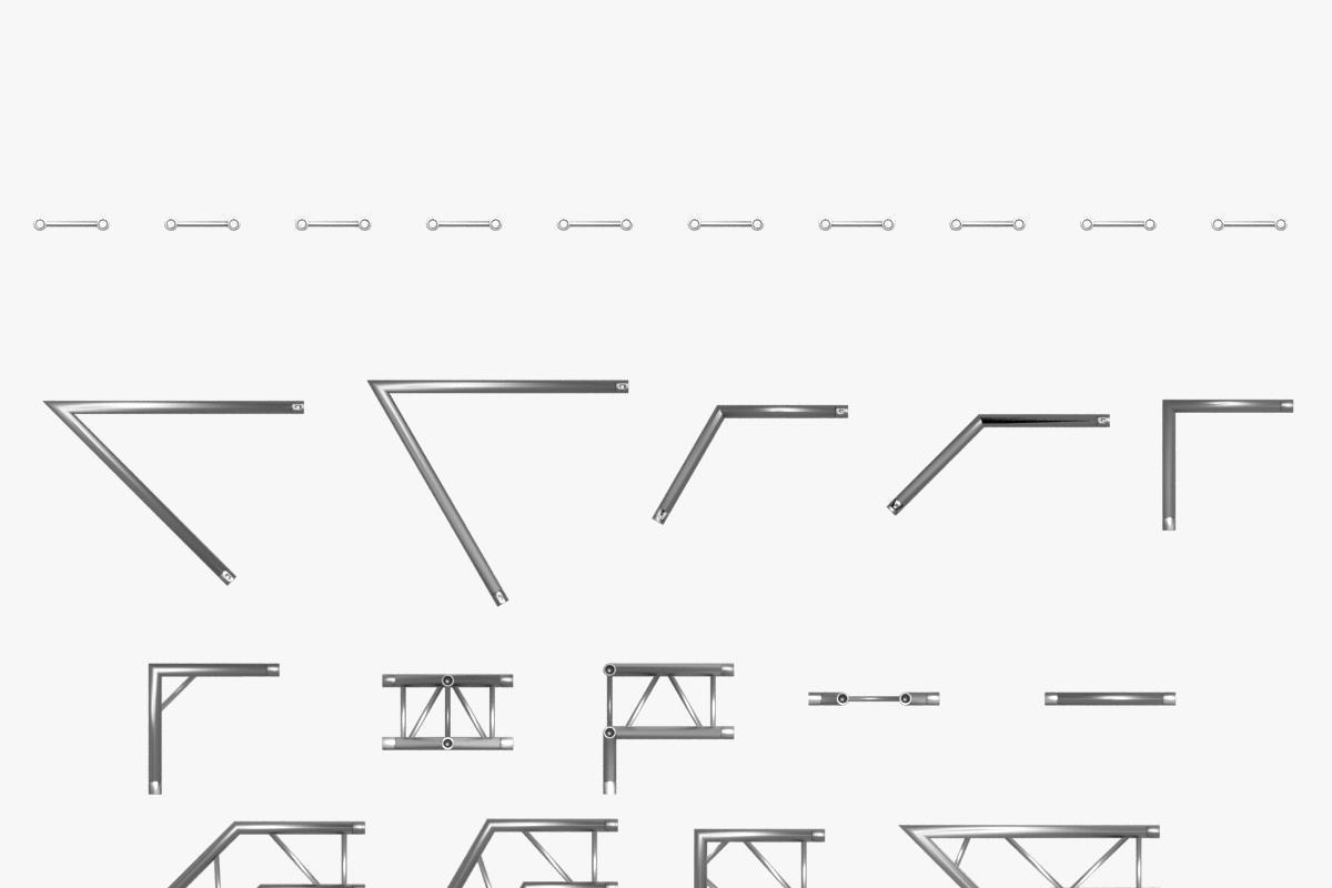 Trusses Collection - 129 PCS Modular, a Furniture 3D Model by akerStudio (Photo 7 of 88)