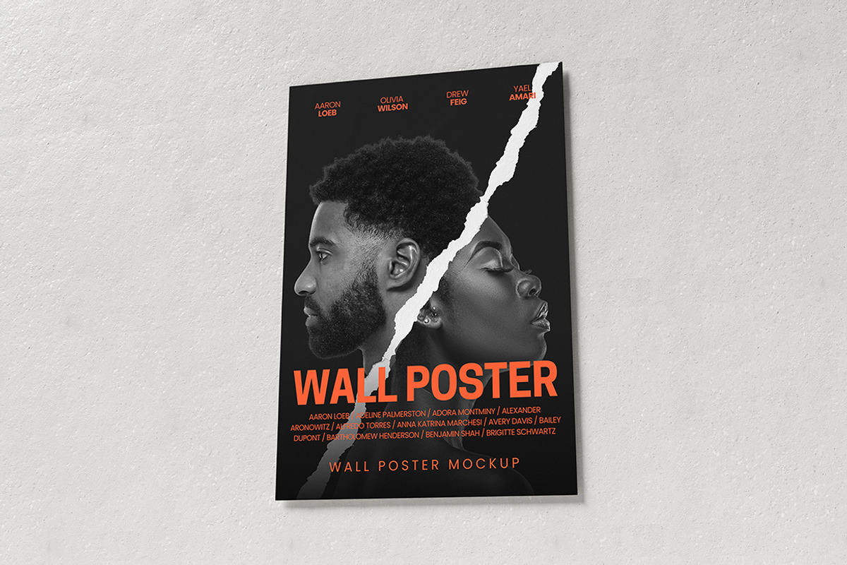 Wall Poster Mockup, an Advertising Mockup by swsi-studio (Photo 3 of 5)